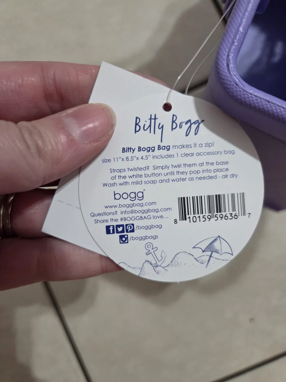 BOGG BAG Bitty in Lavender Purple